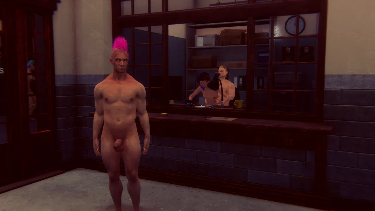 Cyberpunk men for Fuck in police Screenshot 14