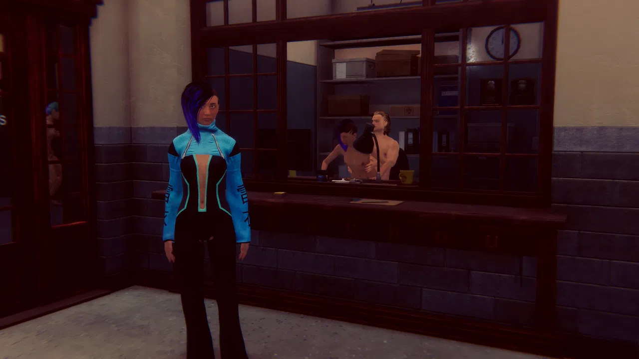 Cyberpunk women for Fuck in police Screenshot 10