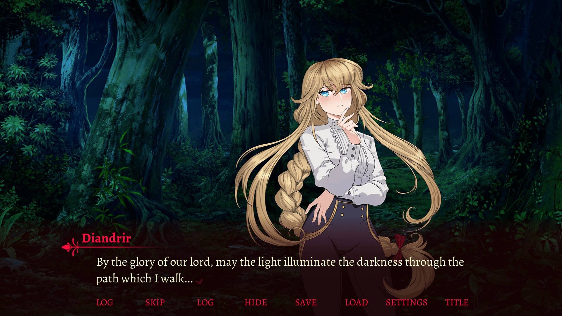Crimson Song - Yuri Visual Novel Screenshot 0