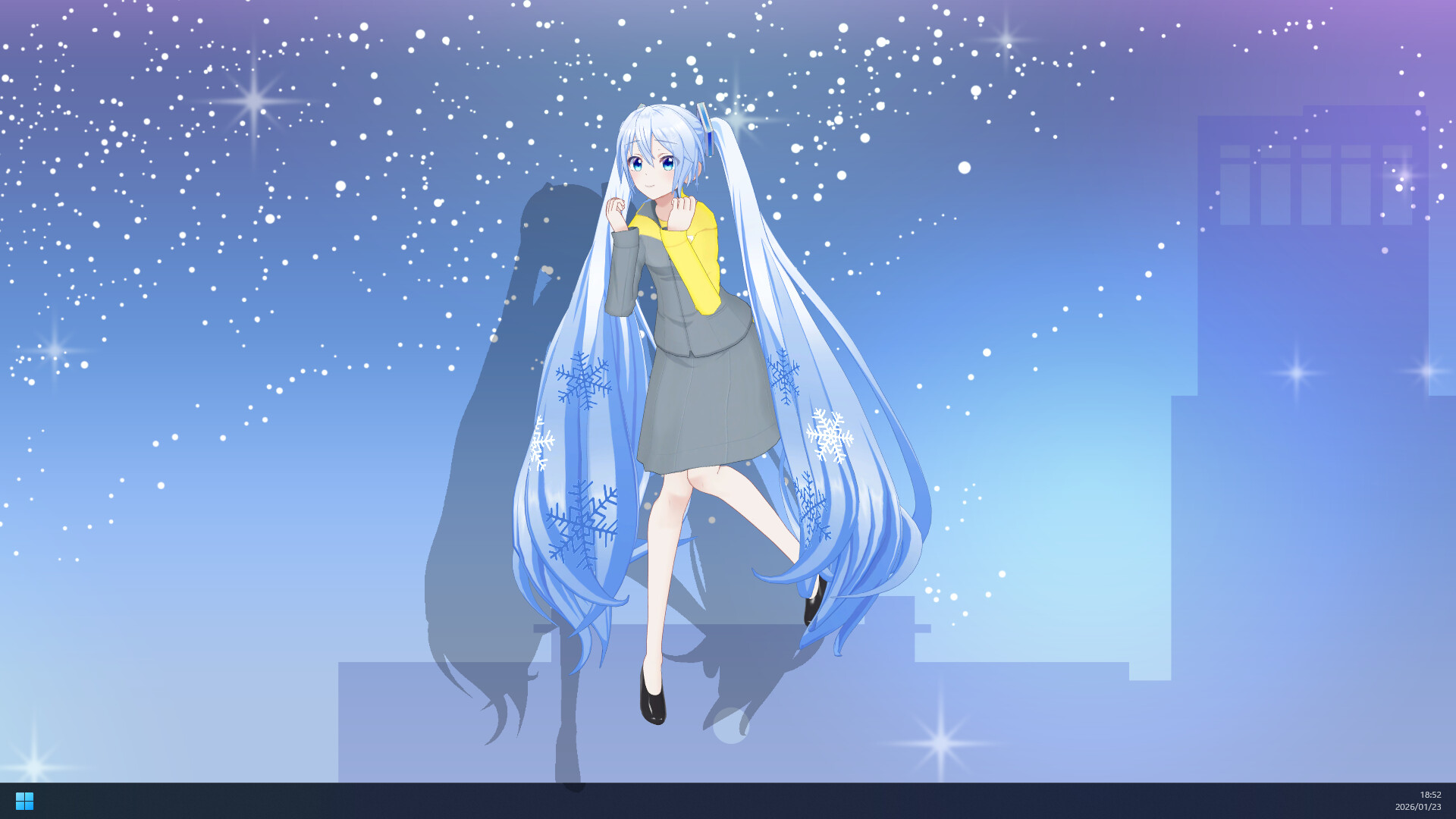 Desktop Mate SNOW MIKU JR Tower Ver. DLC Screenshot 2