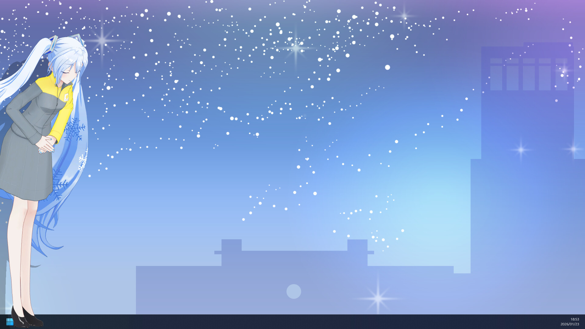 Desktop Mate SNOW MIKU JR Tower Ver. DLC Screenshot 4