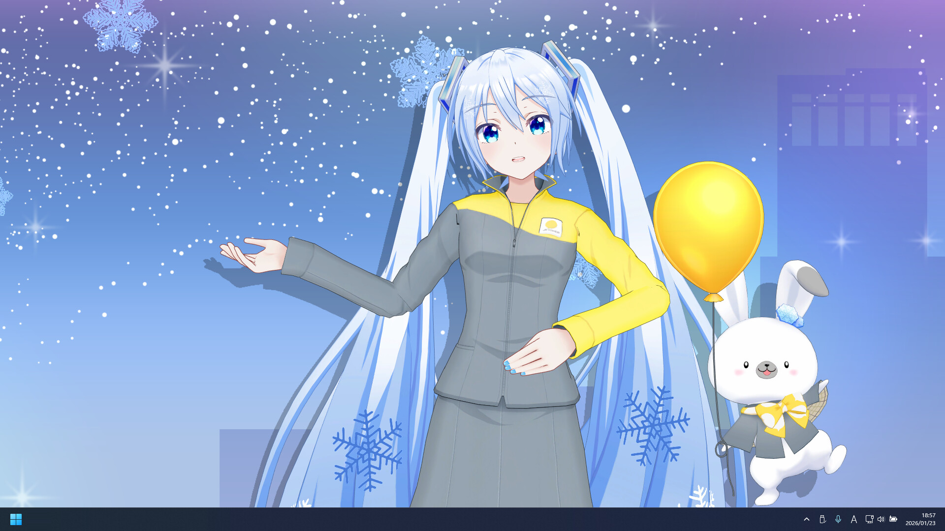 Desktop Mate SNOW MIKU JR Tower Ver. DLC Screenshot 0