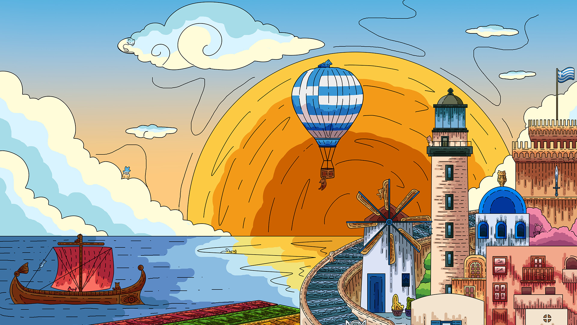 100 Greece Cats Screenshot 9