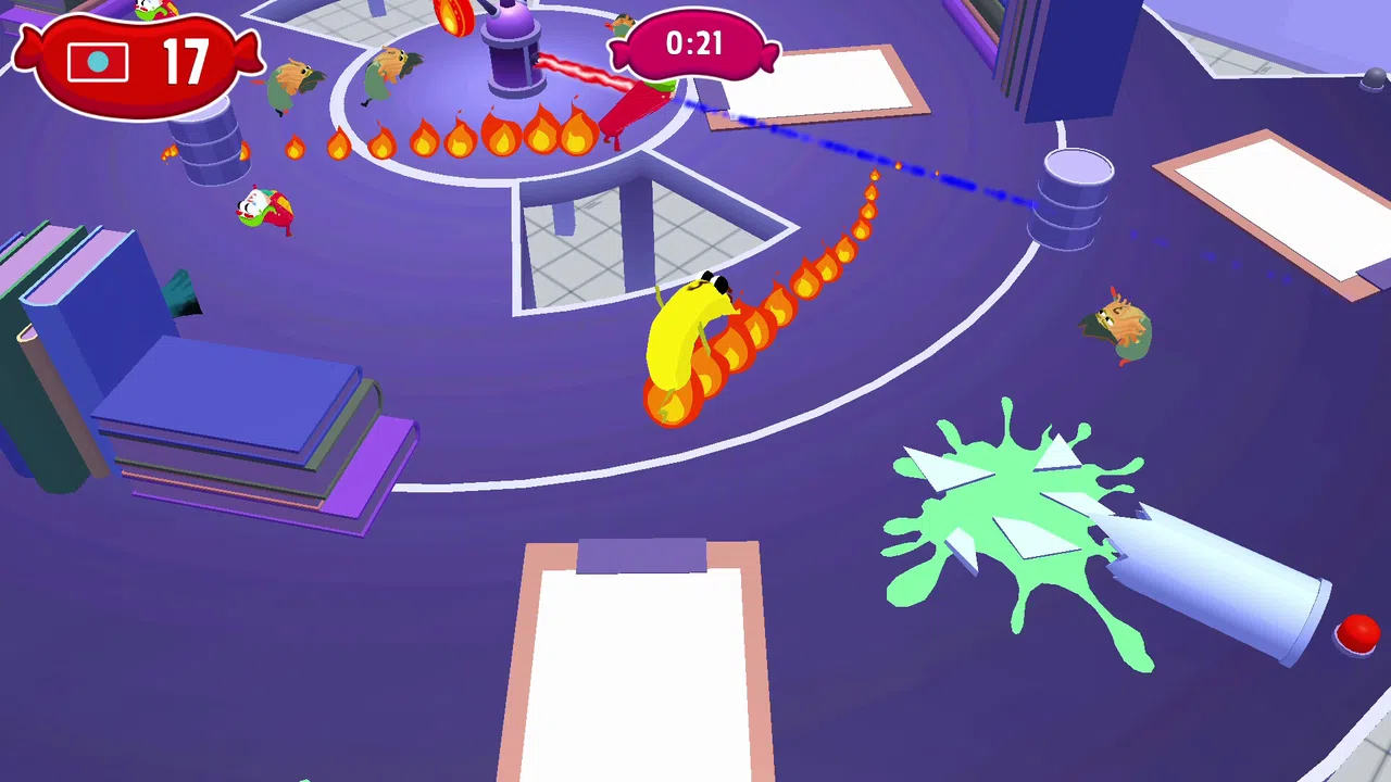 Sausage Wars: Laser Massacre Screenshot 0