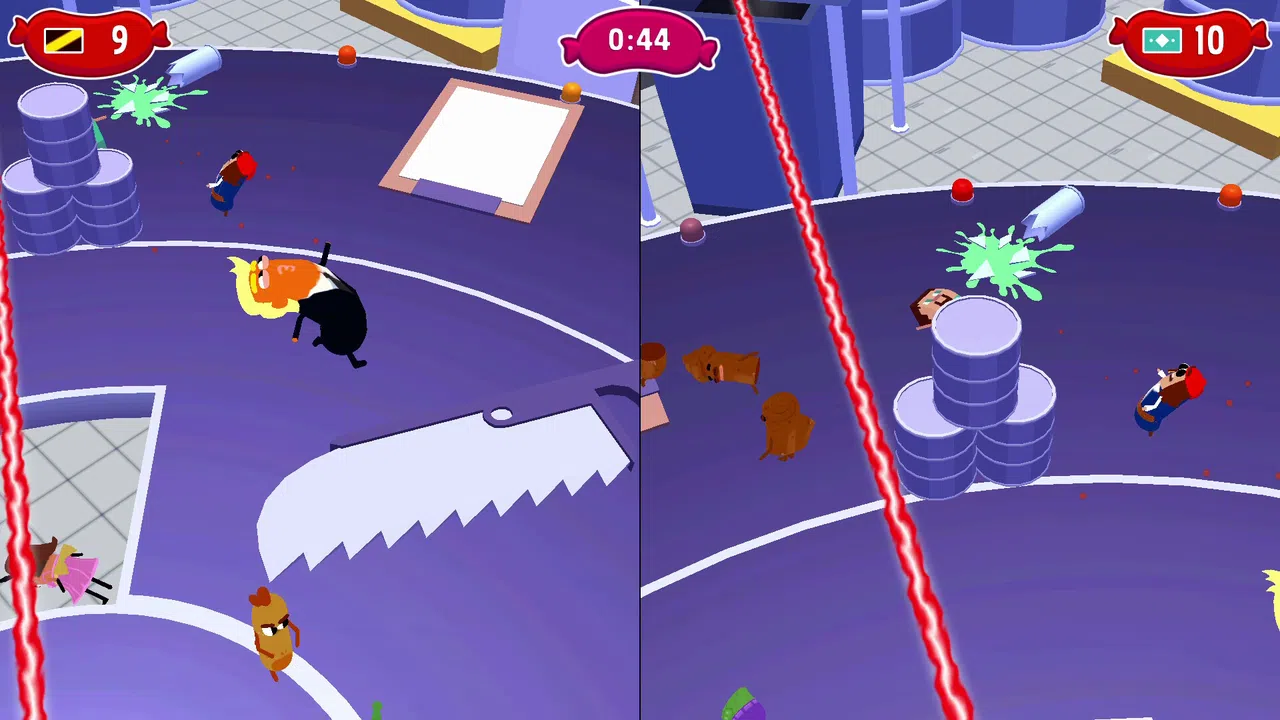 Sausage Wars: Laser Massacre Screenshot 1