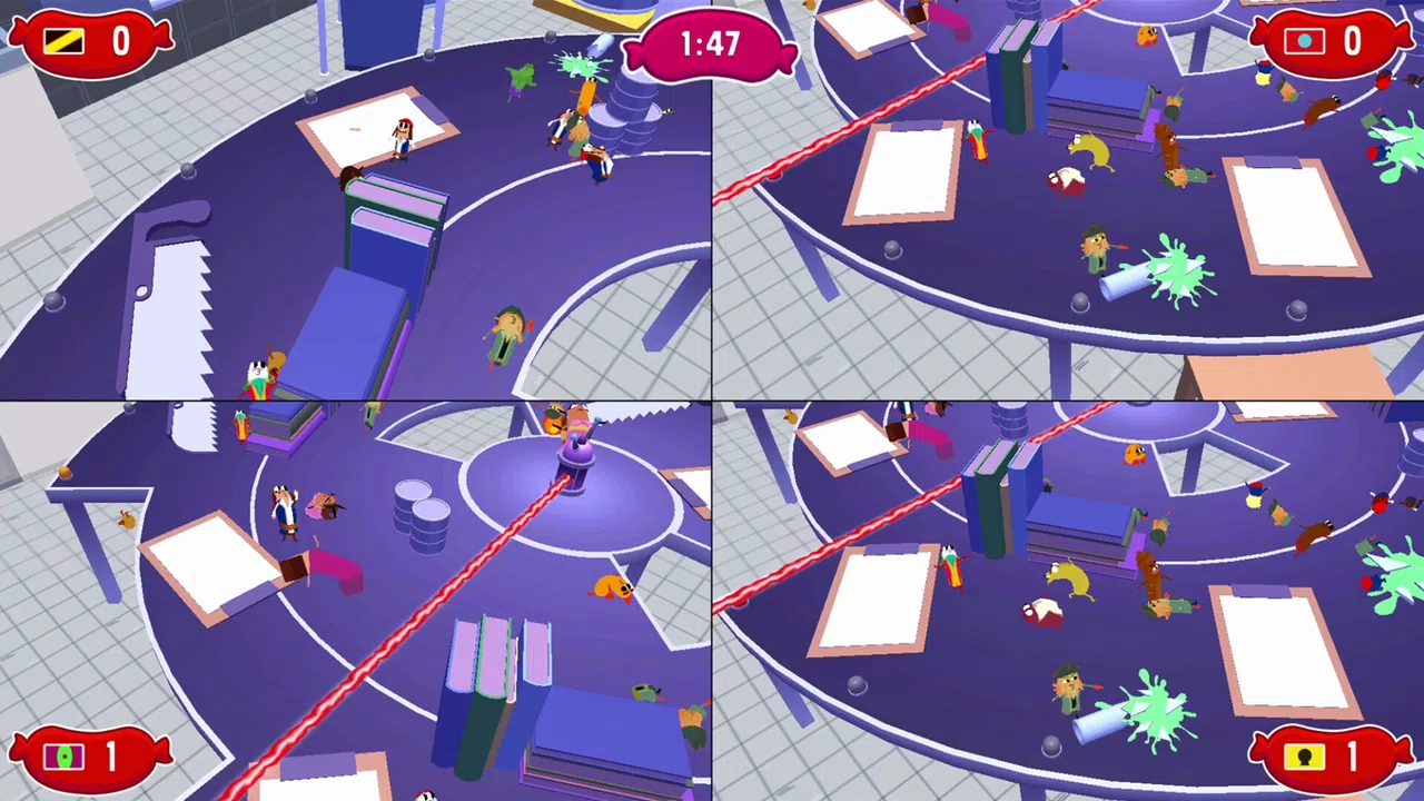 Sausage Wars: Laser Massacre Screenshot 2