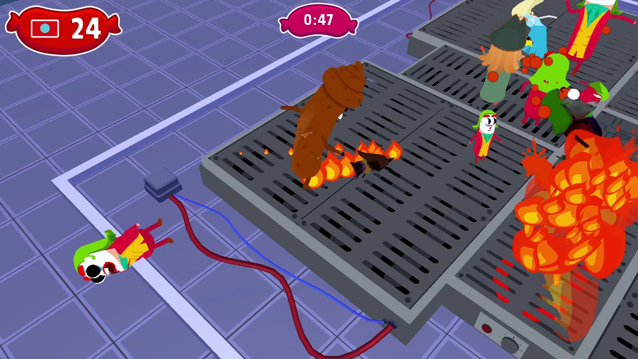 Sausage Wars: Burning Death Screenshot 5