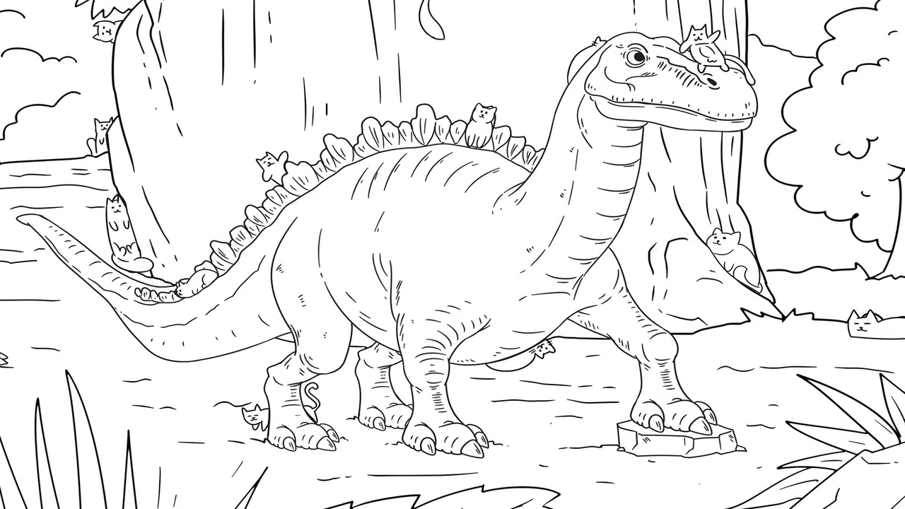 Dino Cats - Artbook Screenshot 2