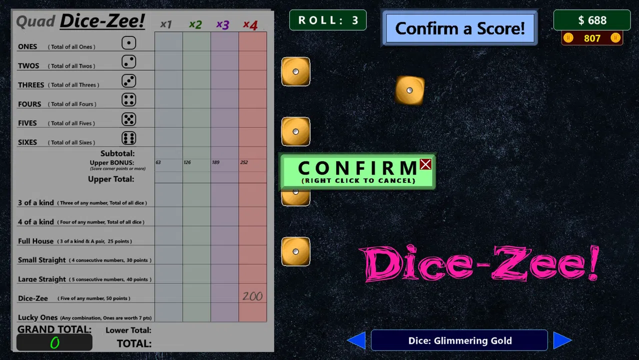 Dice-Zee! Screenshot 1