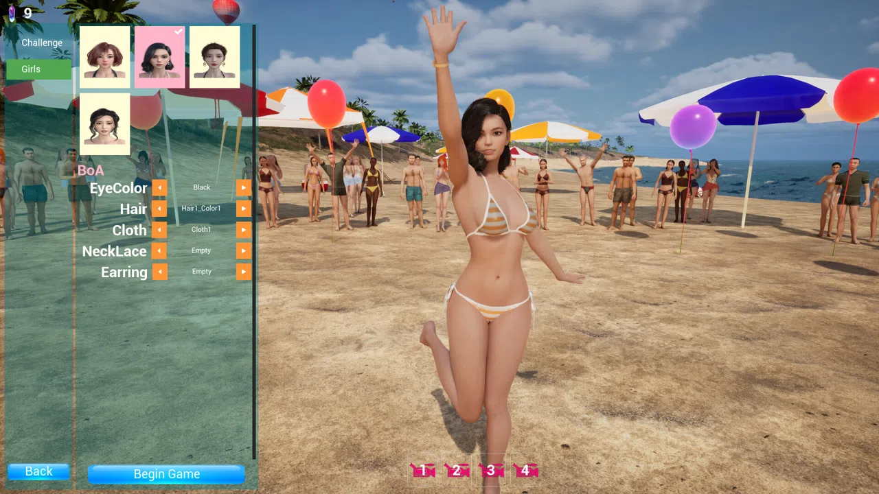 Beauty Girl Chronicles: Island Obstacle Challenge Screenshot 3