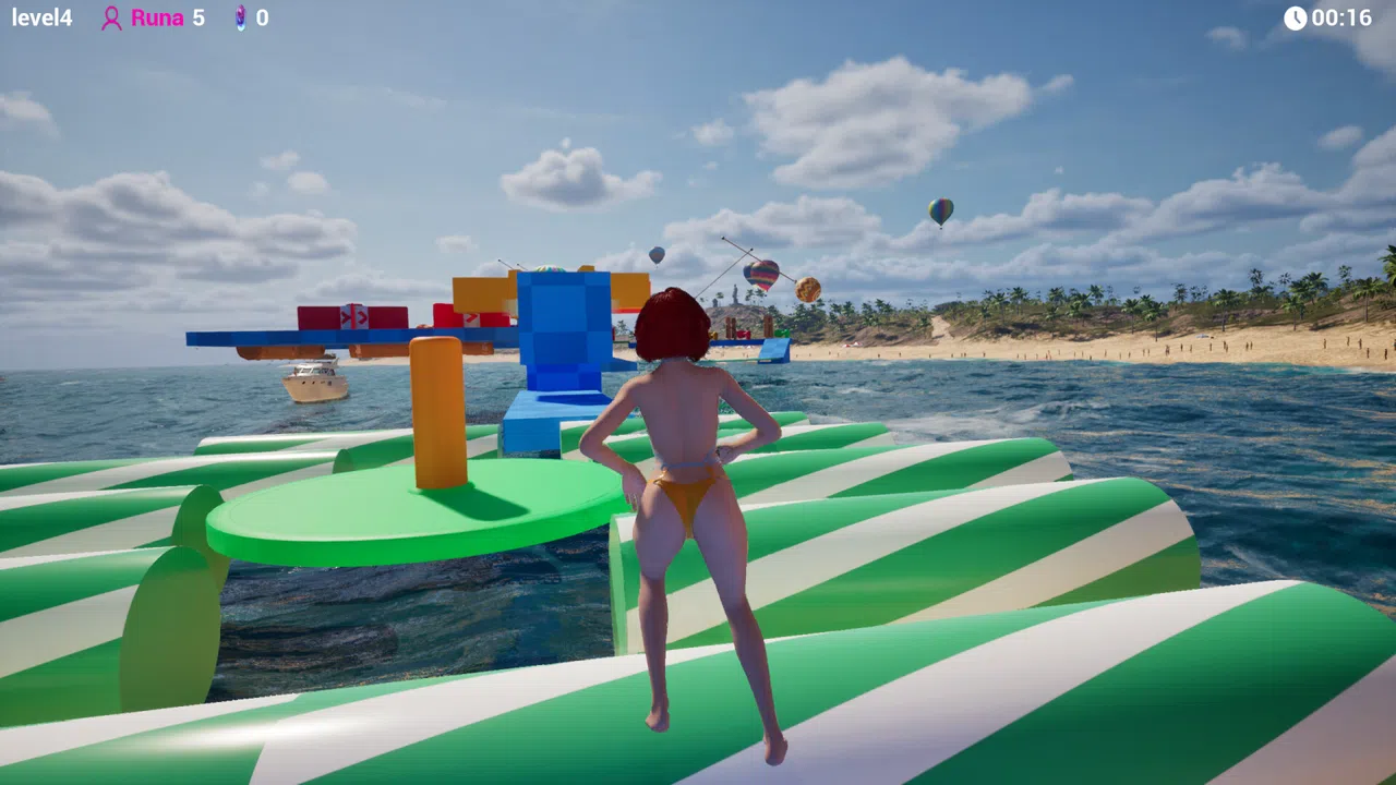 Beauty Girl Chronicles: Island Obstacle Challenge Screenshot 2