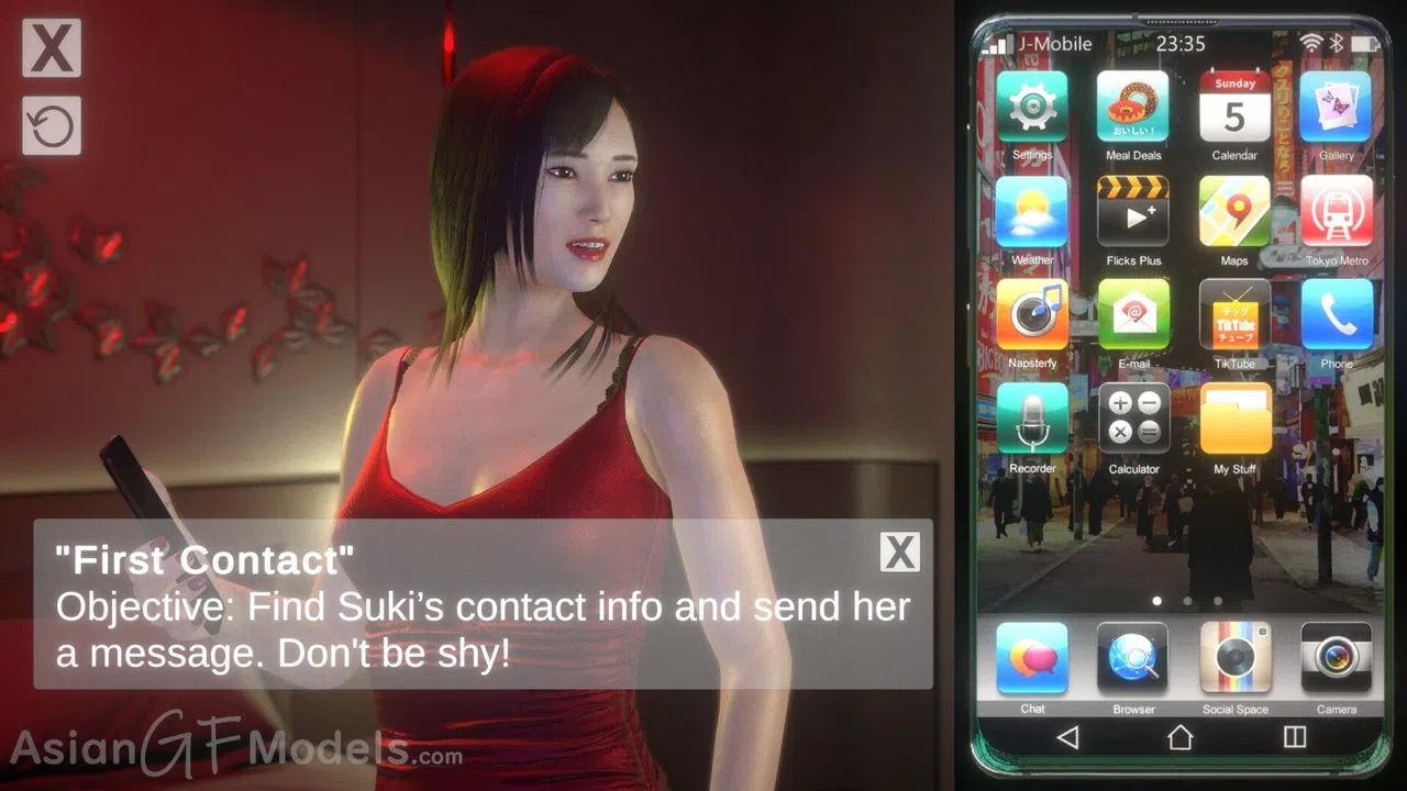 Silk Suki - Chat Messaging Game Screenshot 0