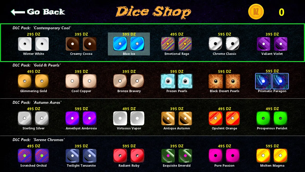 Dice-Zee! - Dice Pak: "Contemporary Cool" Screenshot 0