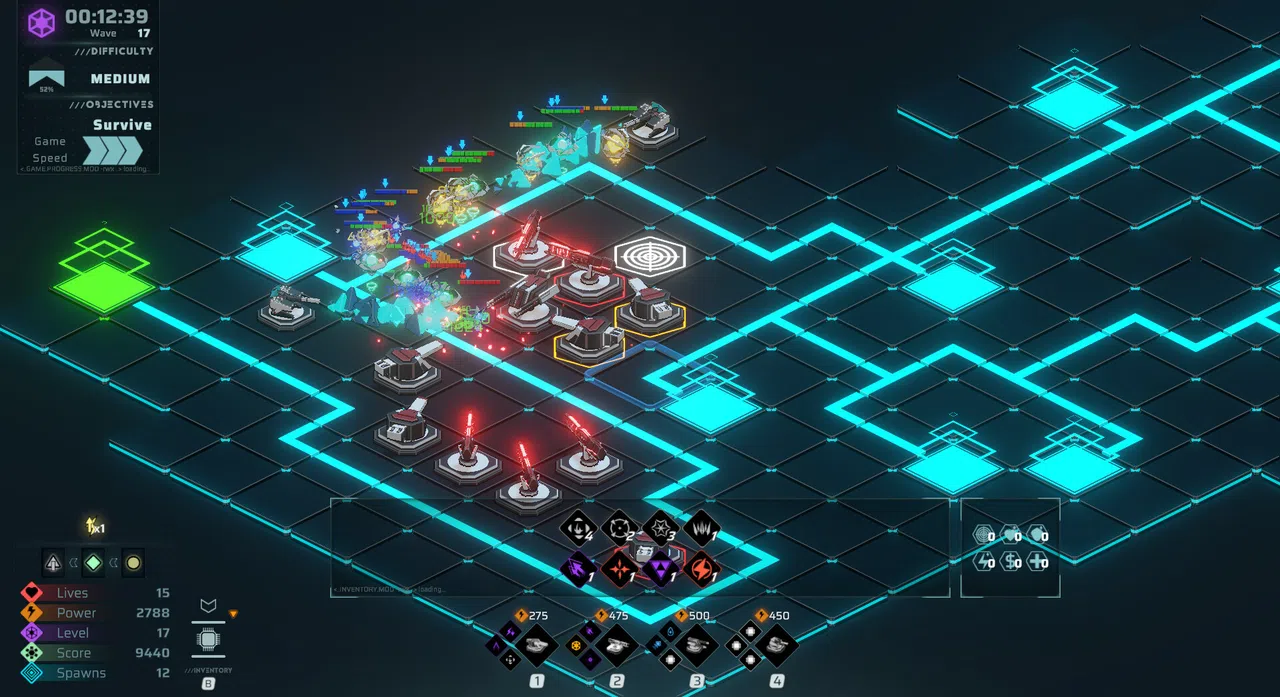 Neon Grid Defenders Screenshot 2