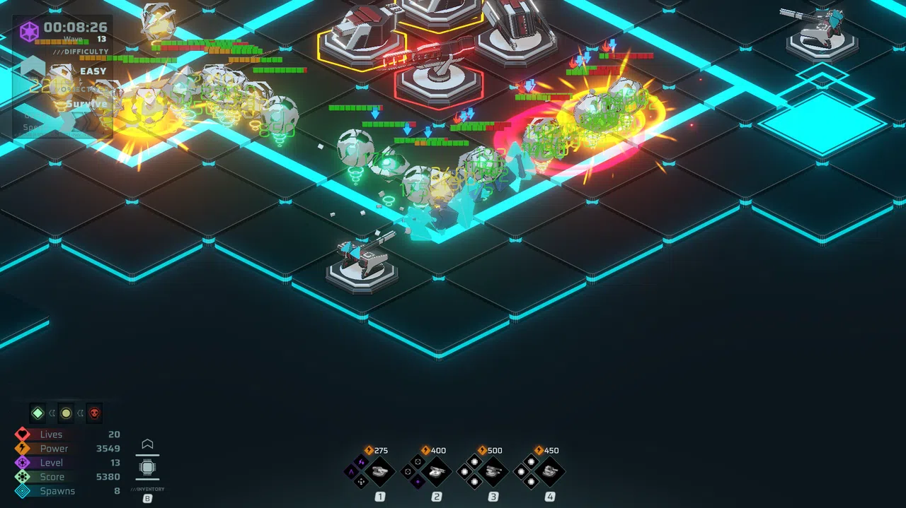 Neon Grid Defenders Screenshot 6