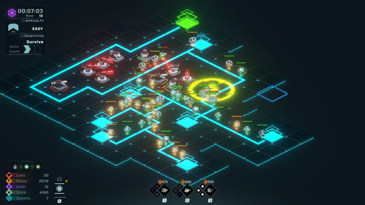 Neon Grid Defenders Screenshot 9
