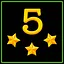 Level 5 3 Star icon