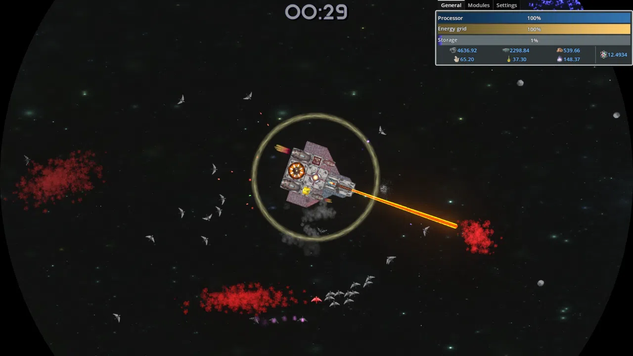 Lonely tiny spaceship Screenshot 0