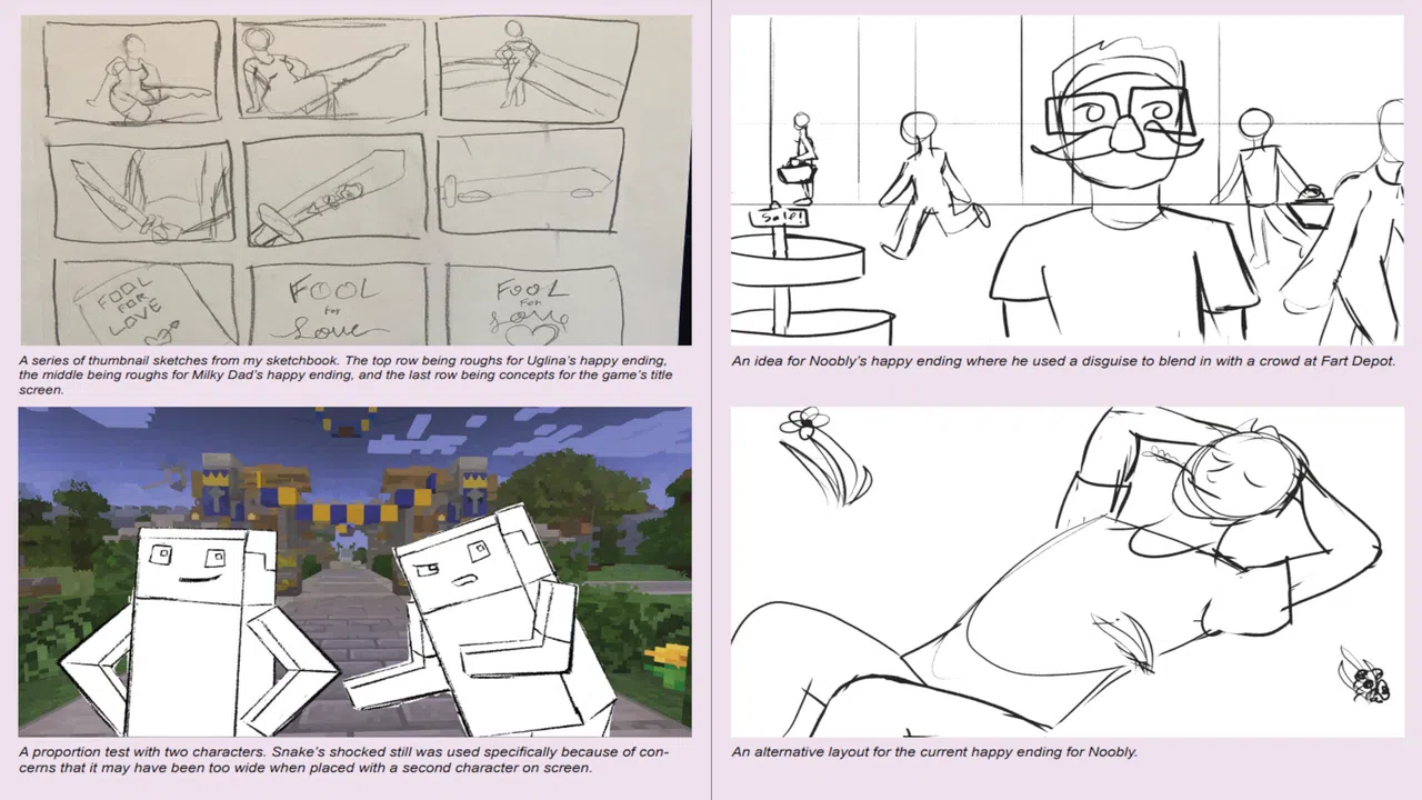 The Noob Adventures: Fool For Love - Artbook and Wallpaper Screenshot 1