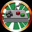 Retro mind icon