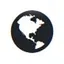 Geography in head icon