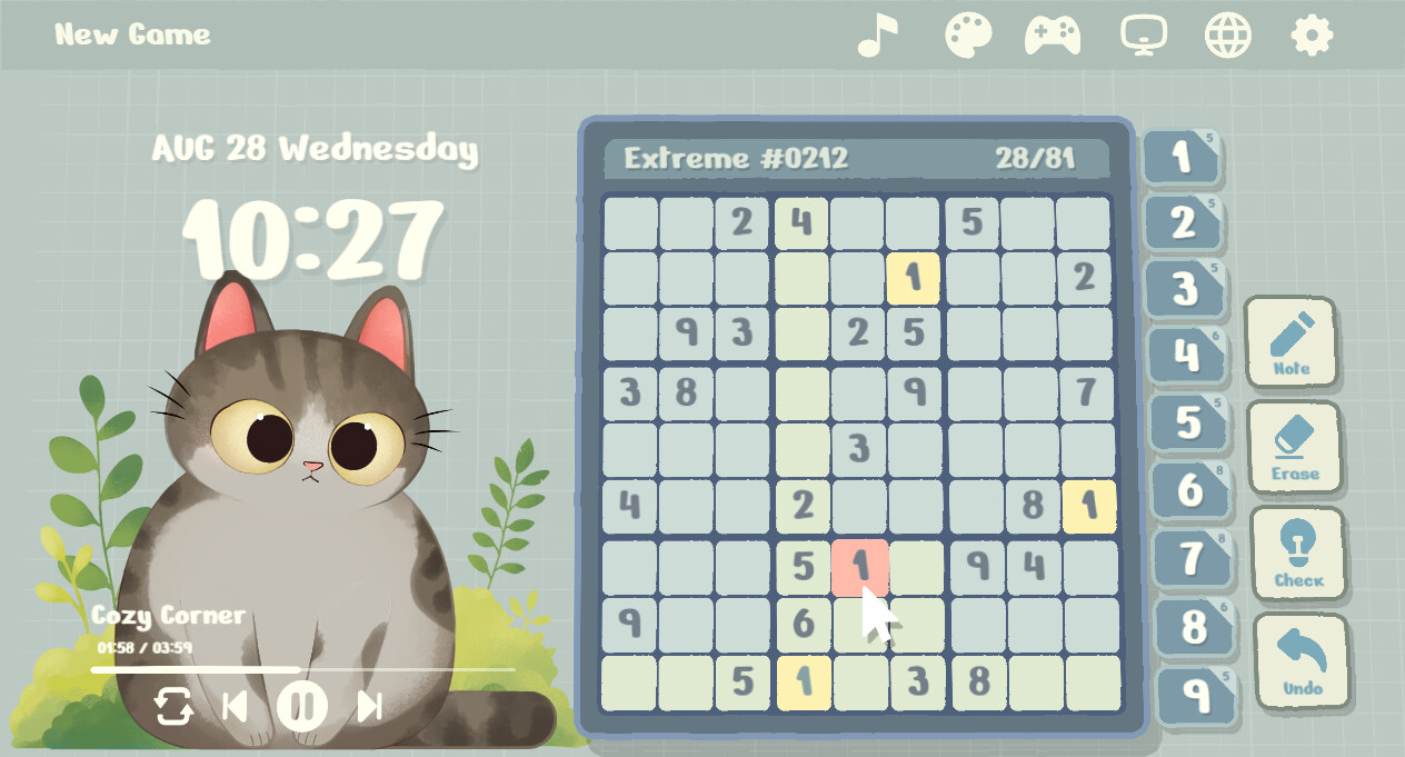 Cozy Sudoku Screenshot 3