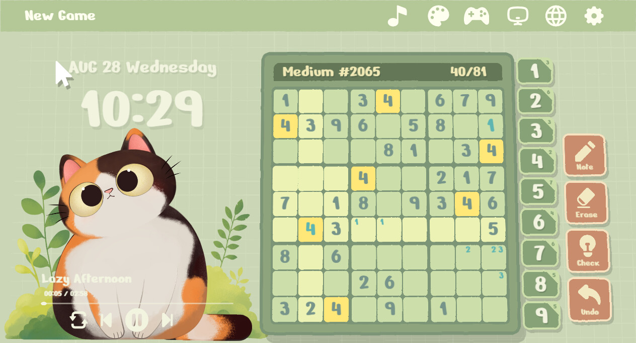 Cozy Sudoku Screenshot 2