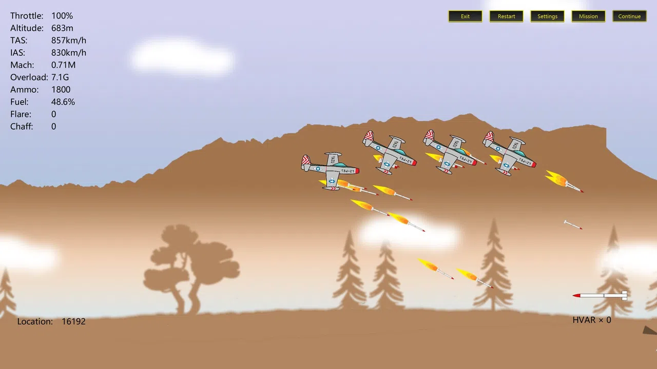 2D Dogfight - Sunset and Sunrise Screenshot 2