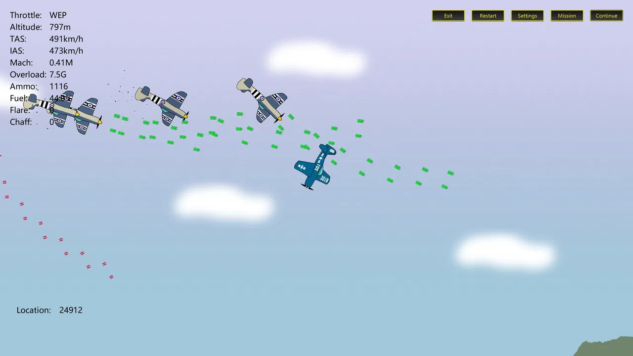 2D Dogfight - Sunset and Sunrise Screenshot 0