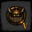 Glittering gold 5 icon