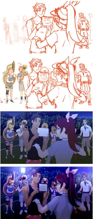 Band Camp Boyfriend Digital Art Book Screenshot 2