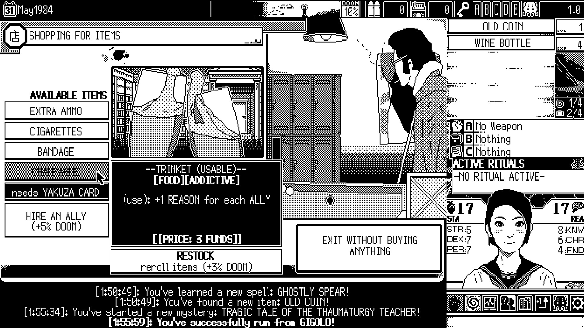 WORLD OF HORROR Screenshot 11