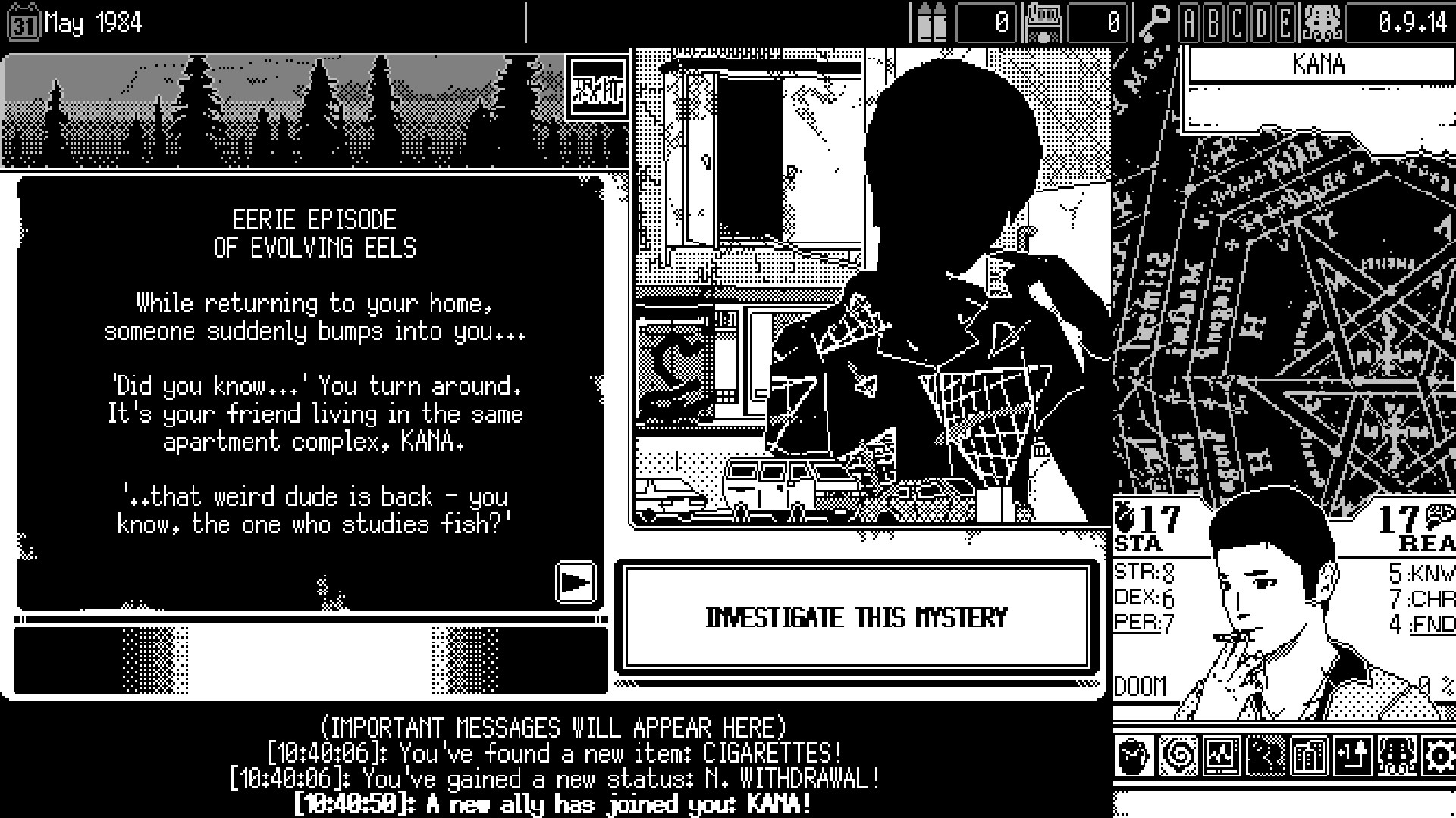 WORLD OF HORROR Screenshot 4