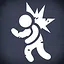 Hit back of shady merchant's head icon