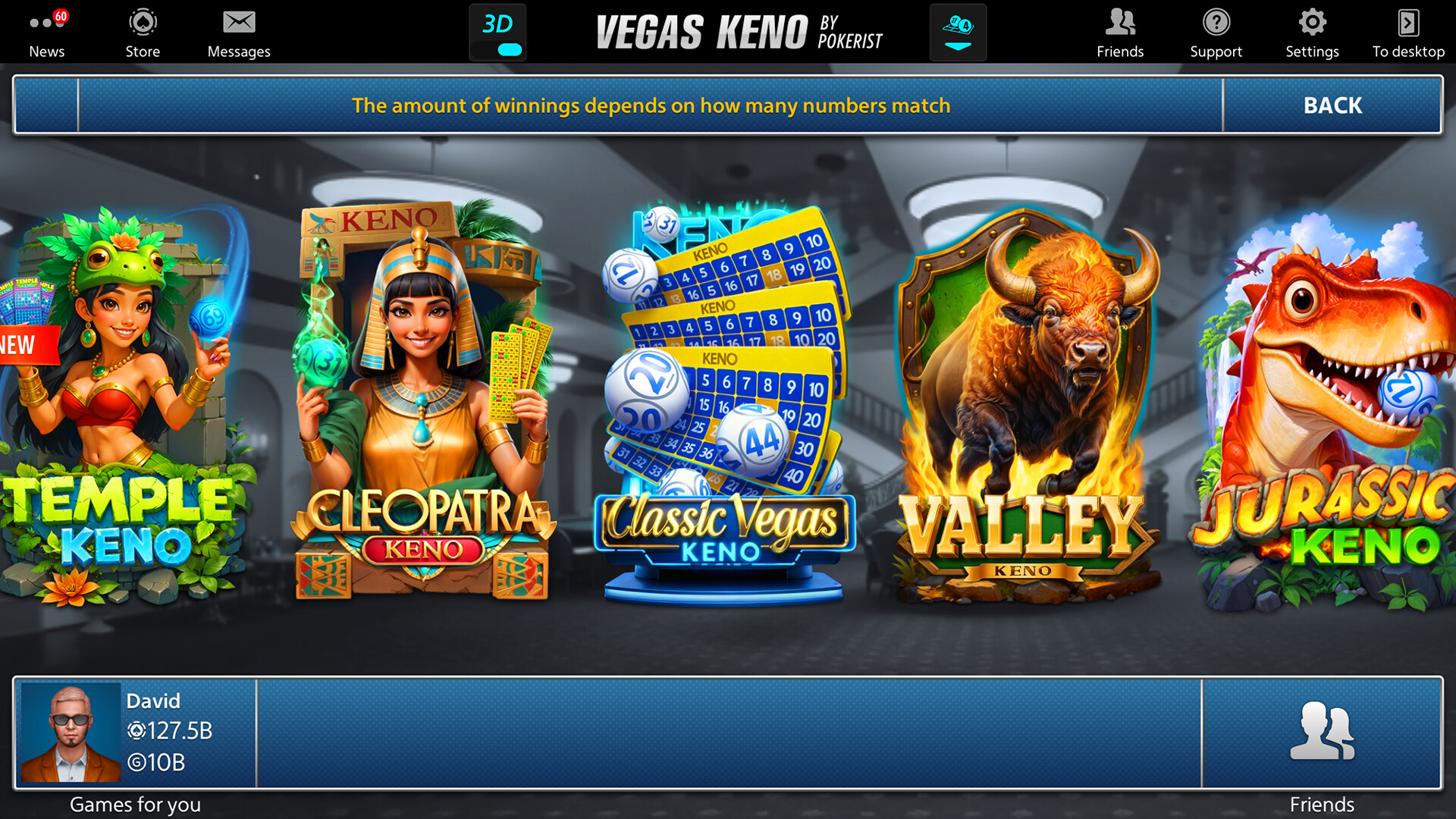 Vegas Keno by Pokerist Screenshot 5