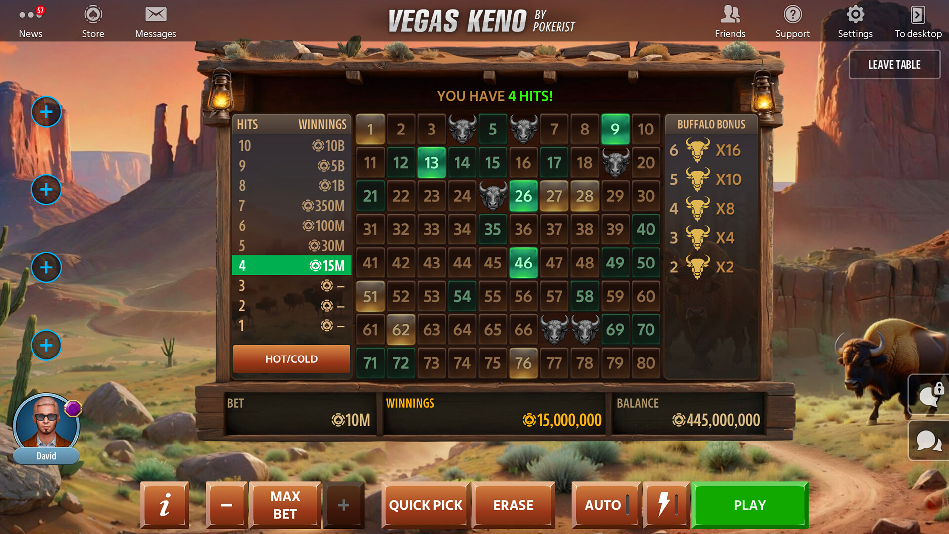 Vegas Keno by Pokerist Screenshot 2