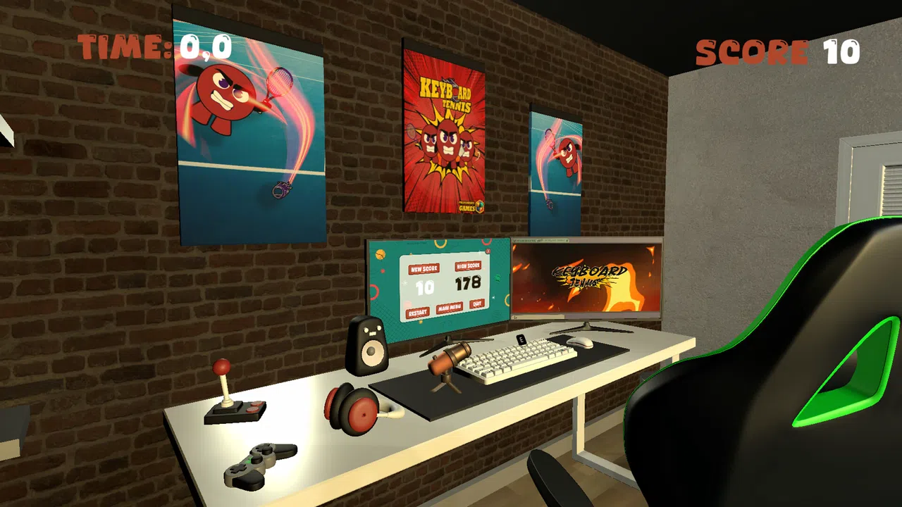 Keyboard Tennis Screenshot 2