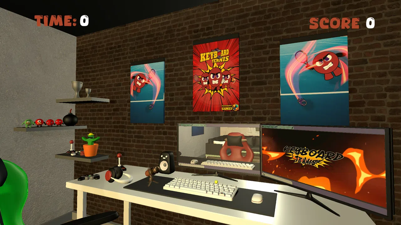 Keyboard Tennis Screenshot 0