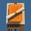 Orange breakthrough icon