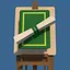 Green in clusters icon