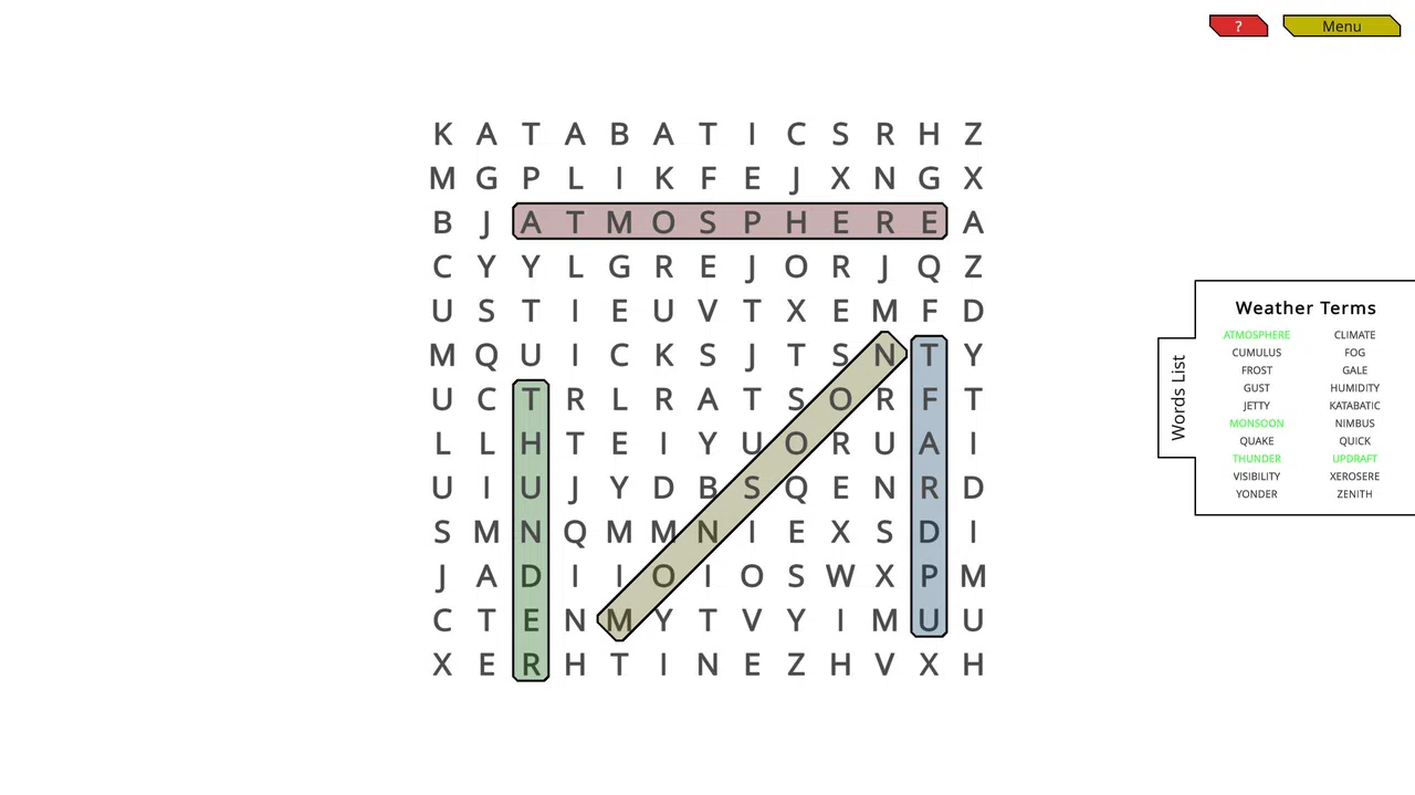 Woohoo! - Game "WordSearch" Screenshot 3