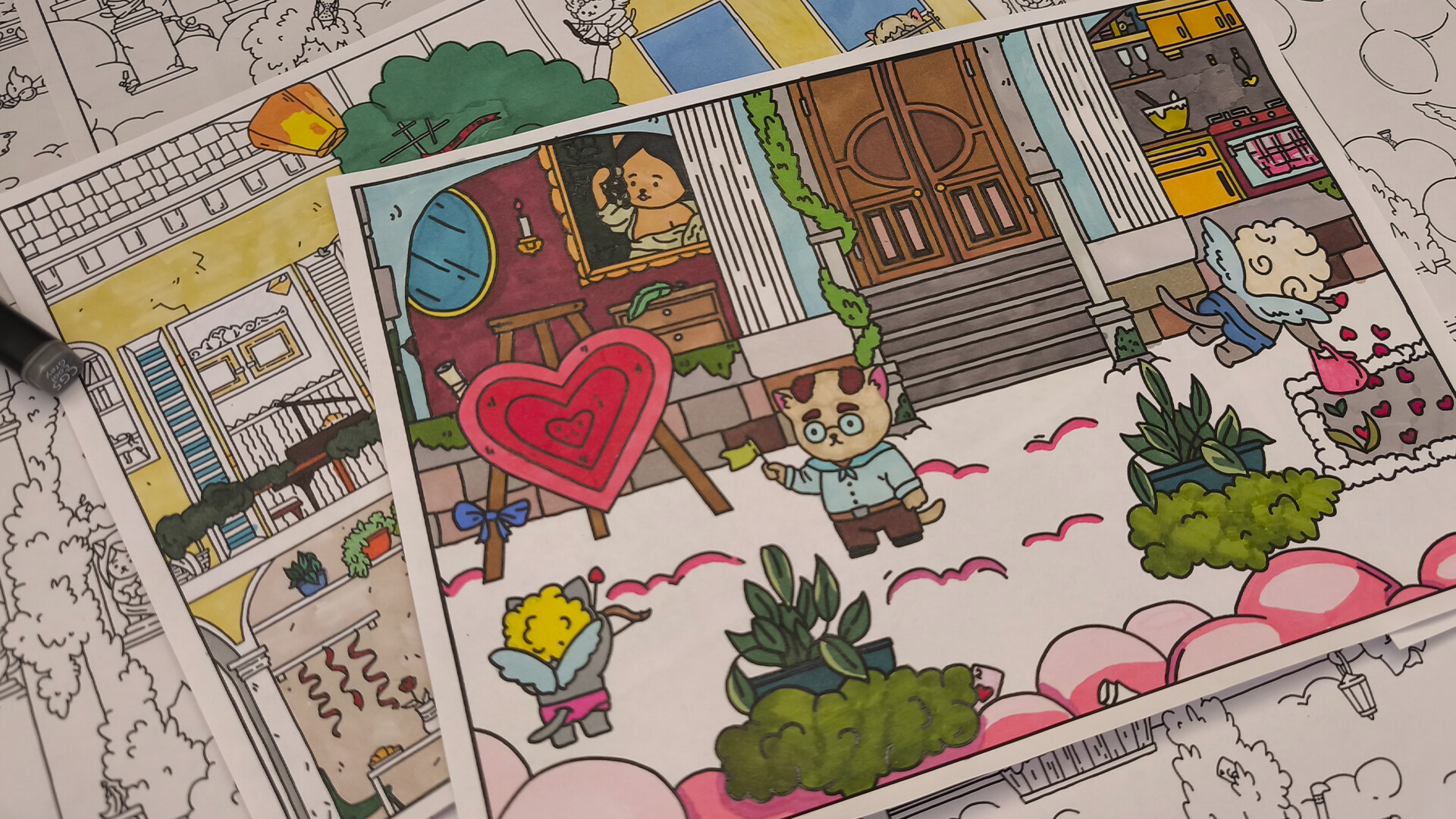FIND ALL: Valentine's Day 💘💌🍫 - Coloring Book Screenshot 1
