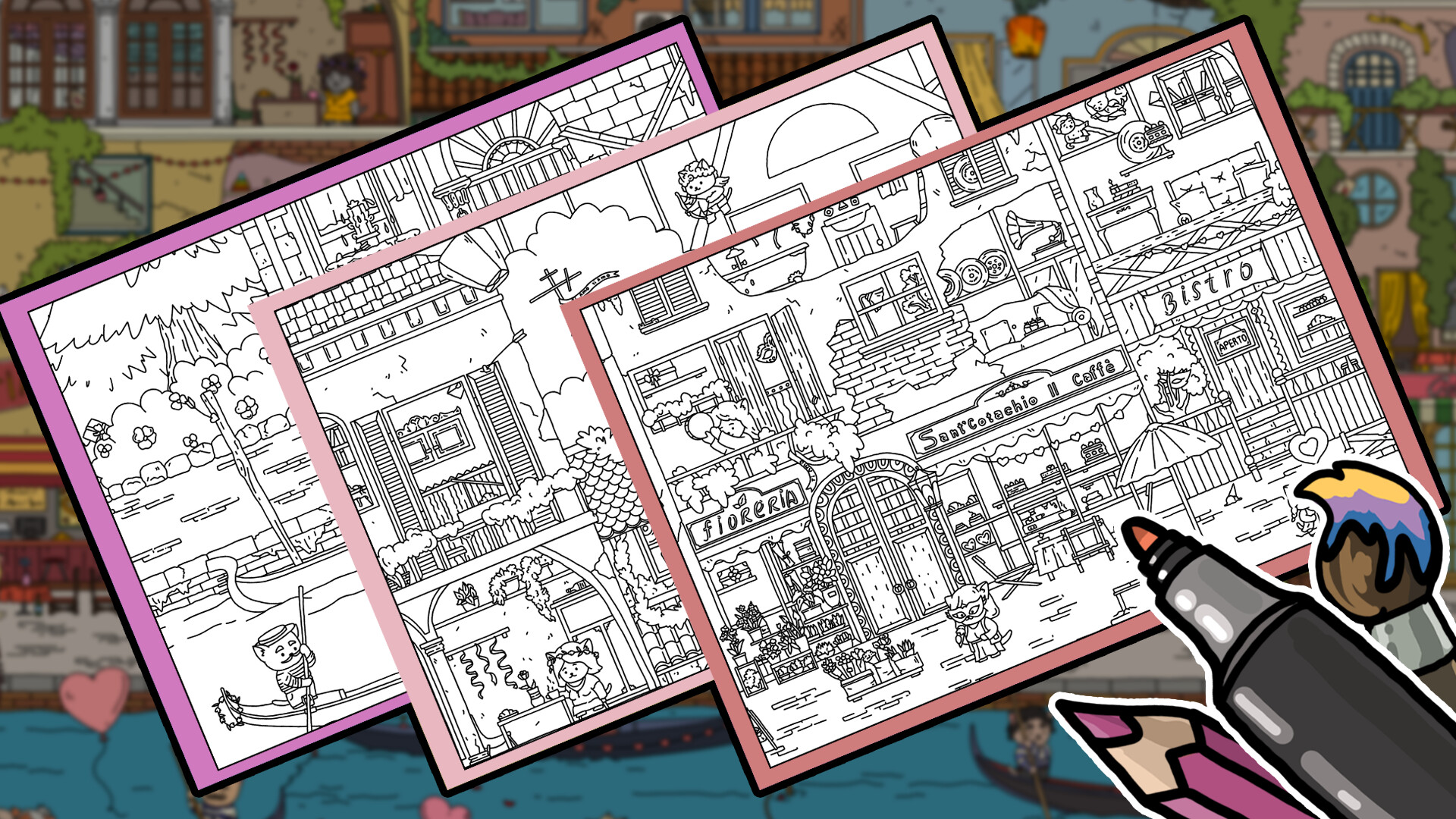 FIND ALL: Valentine's Day 💘💌🍫 - Coloring Book Screenshot 3