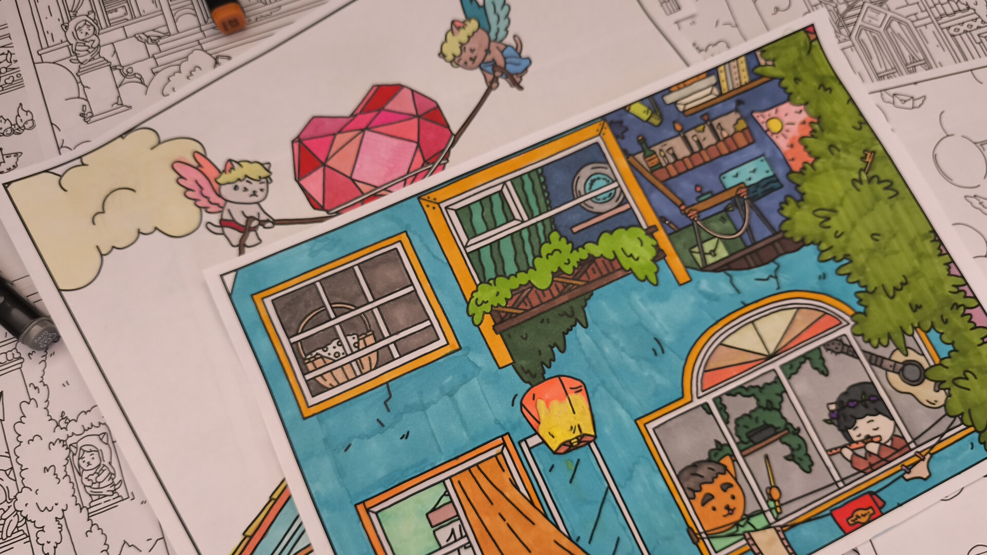 FIND ALL: Valentine's Day 💘💌🍫 - Coloring Book Screenshot 4