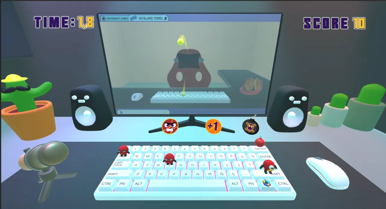 Keyboard Tennis Demo Screenshot 2