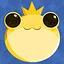 Golden poison frog icon