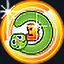 Three biting snake icon