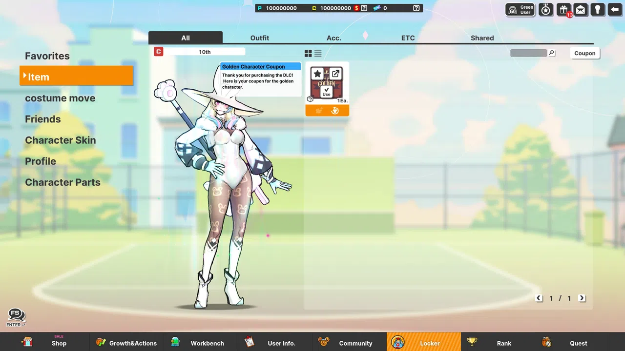 Freestyle2 - Golden Character Coupon Screenshot 0