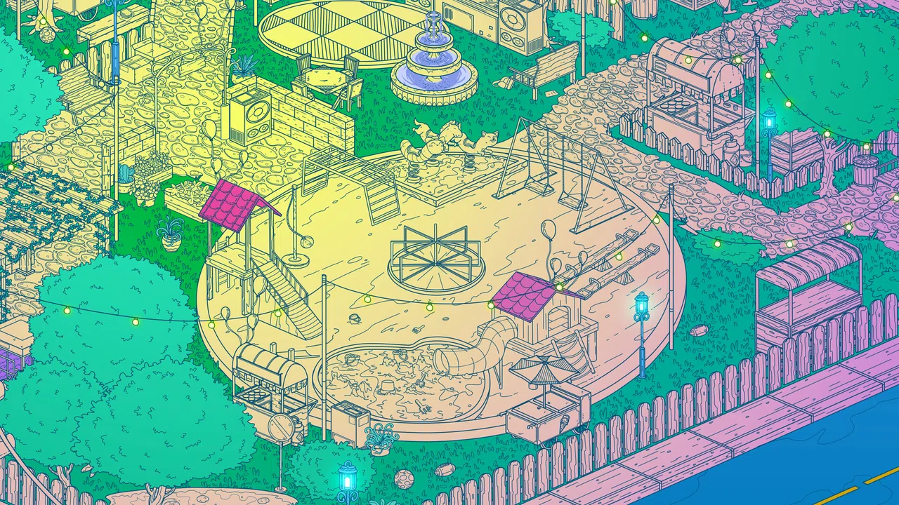 Stray Cats in Cozy Town: Night Lights Screenshot 3
