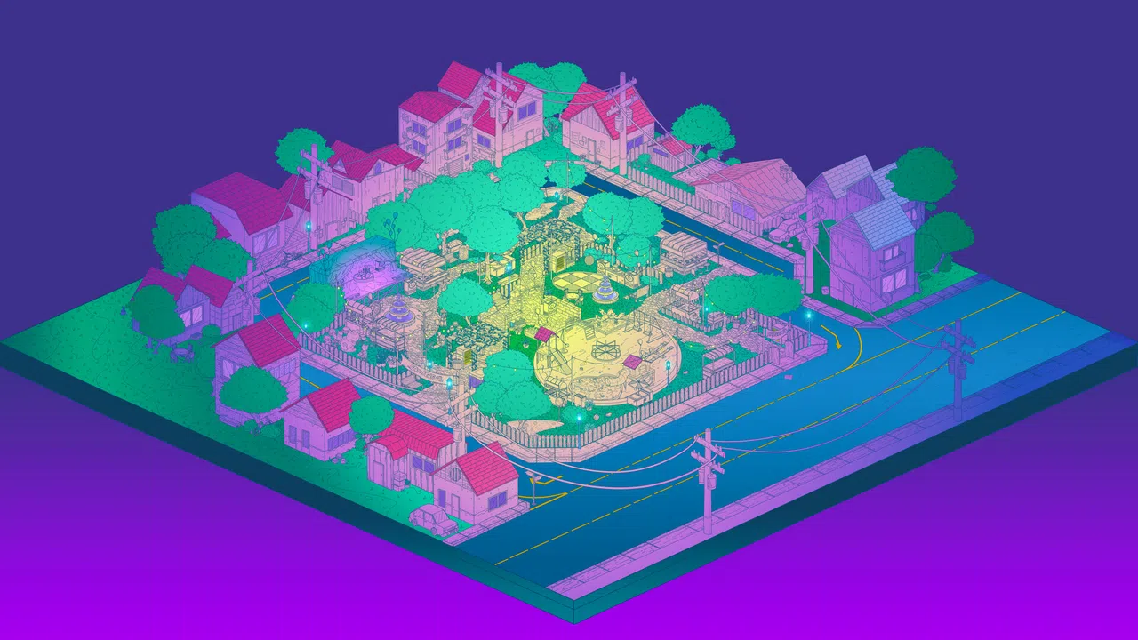 Stray Cats in Cozy Town: Night Lights Screenshot 2